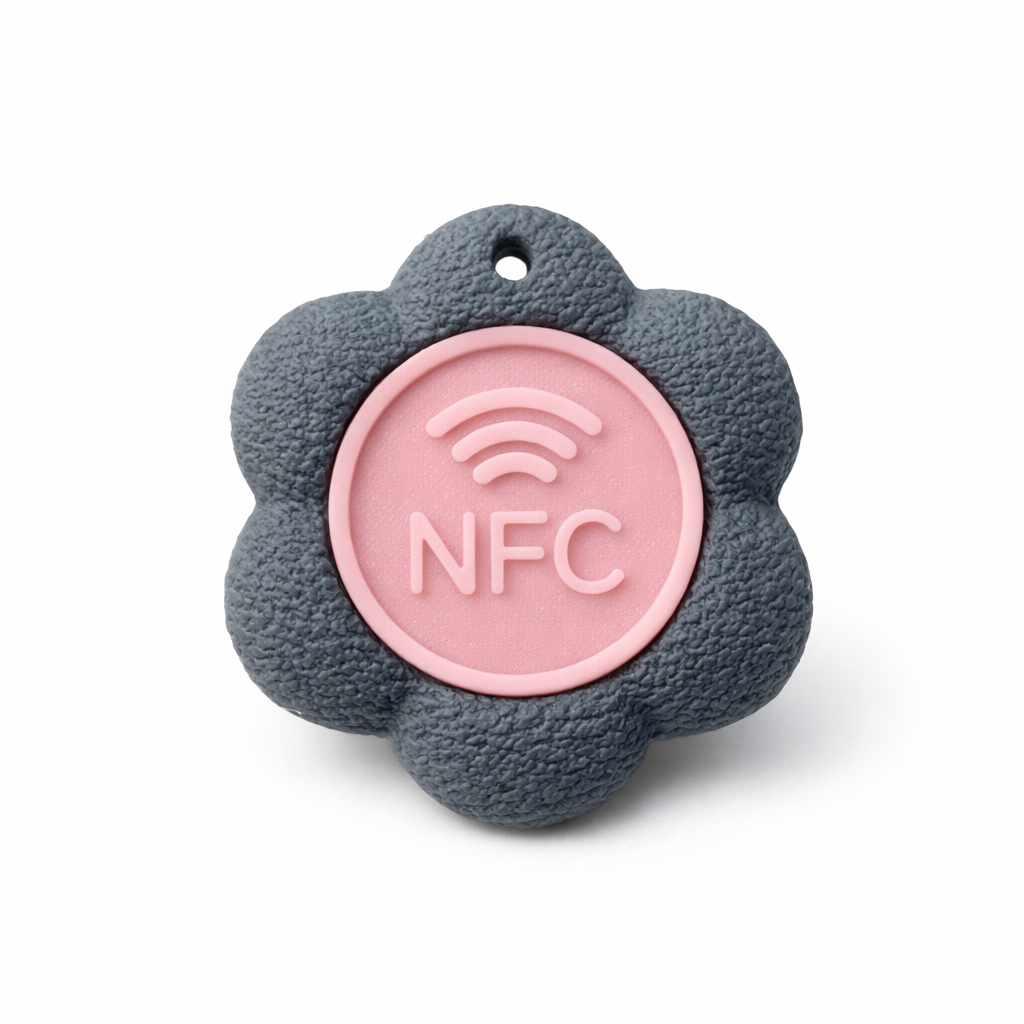 Bloomtag Storm — Smart NFC Flower Tag for Pets
