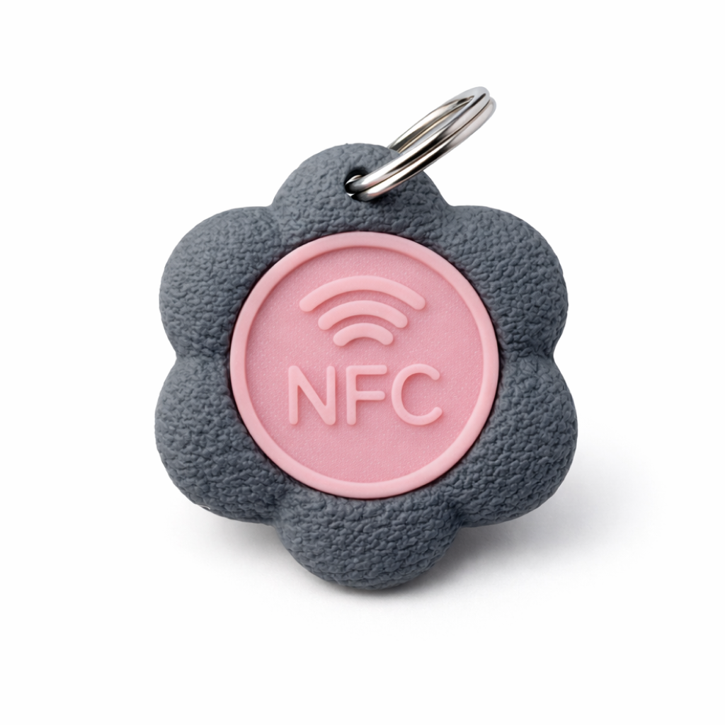 Bloomtag Storm — Smart NFC Flower Tag for Pets